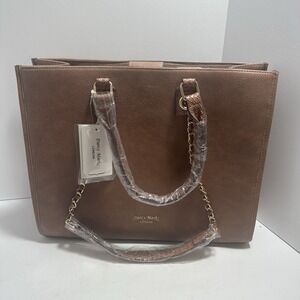 Darcy Marks London Handbag‎ NWT Brown Double Handles